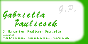 gabriella paulicsek business card